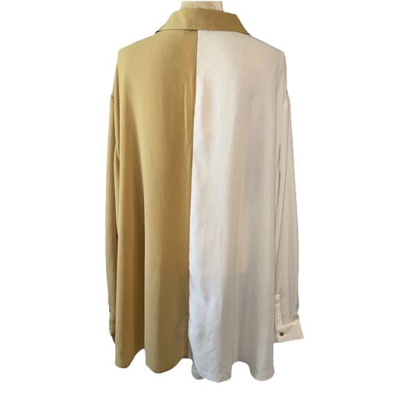 Asos Curve Two Tone Patch Pocket Shirt Size 26 - Picture 5 of 8